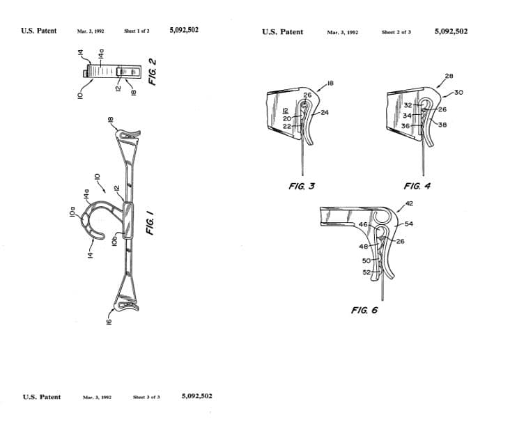 TODAY’S PATENT- HANGER FOR THIN GARMENTS WITH DIVERSELY SIZED PROSECTIONS FOR GRIPPING