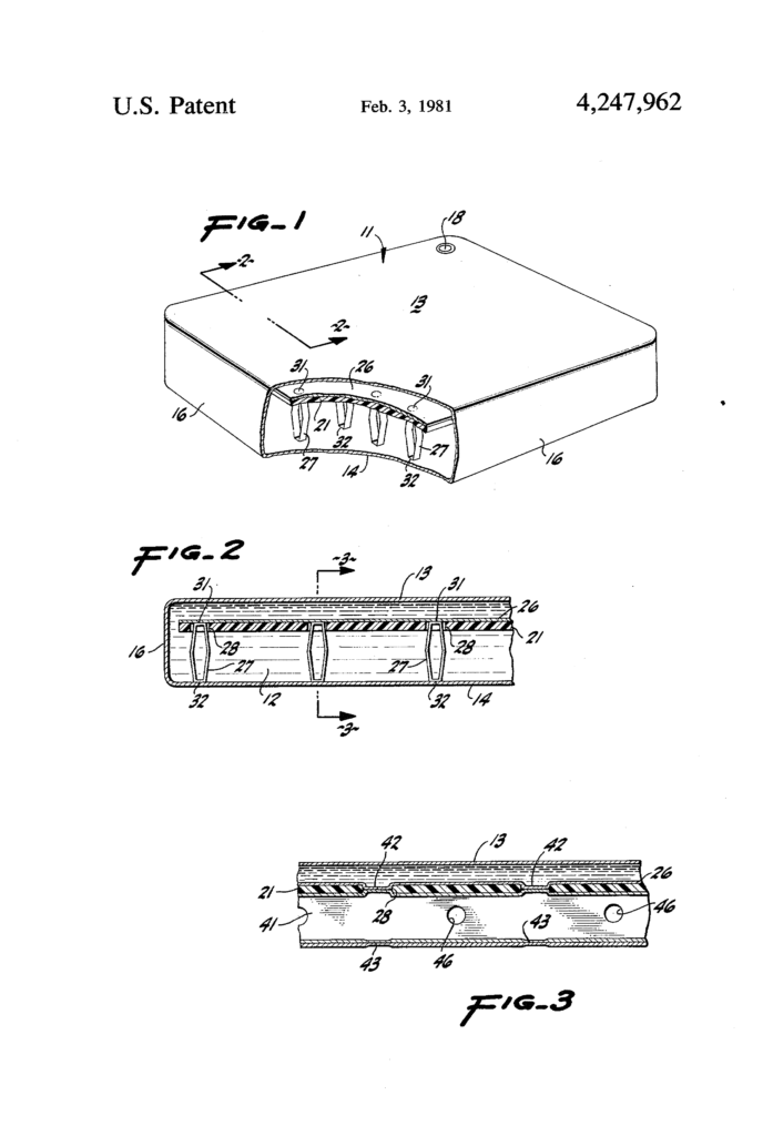 TODAY’S PATENT WAVELESS WATERBED MATTRESS Patent Blog