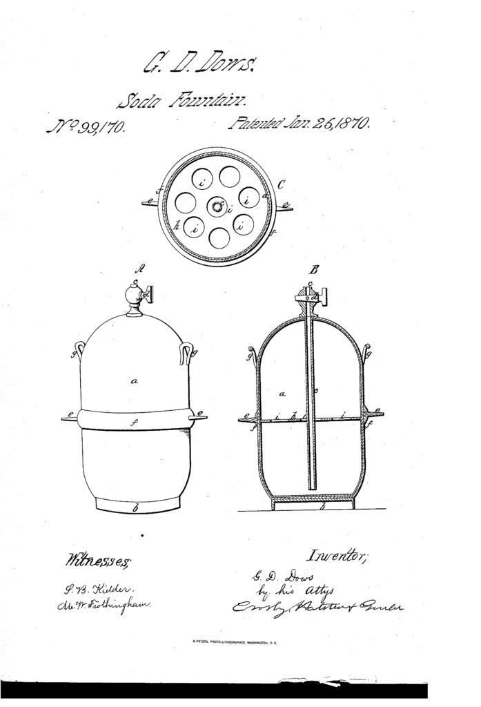 TODAY'S PATENT - IMPROVEMENT IN SODA-FOUNTAINS - Patent Blog