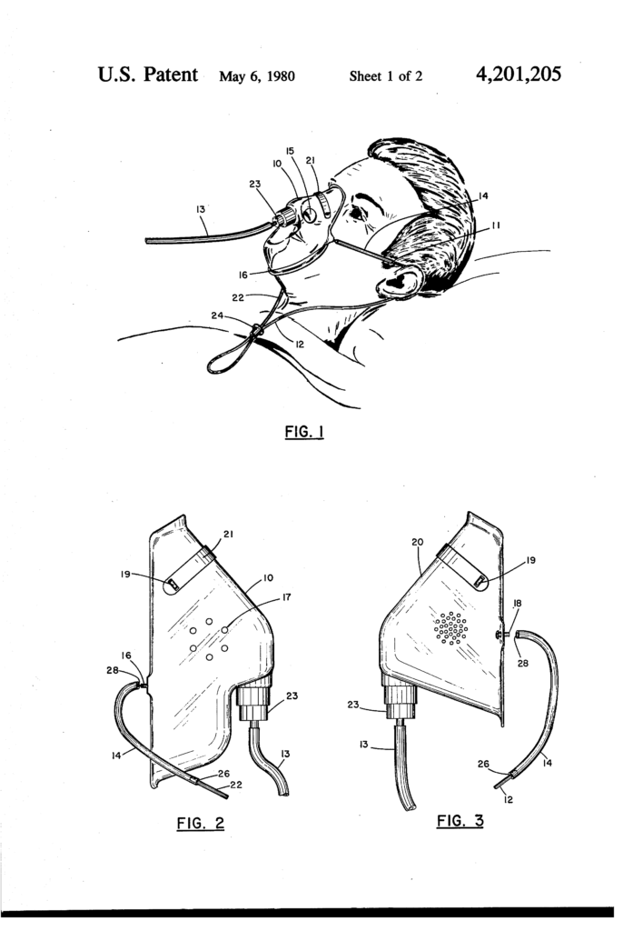 TODAY'S PATENT - OXYGEN MASK - Patent Blog