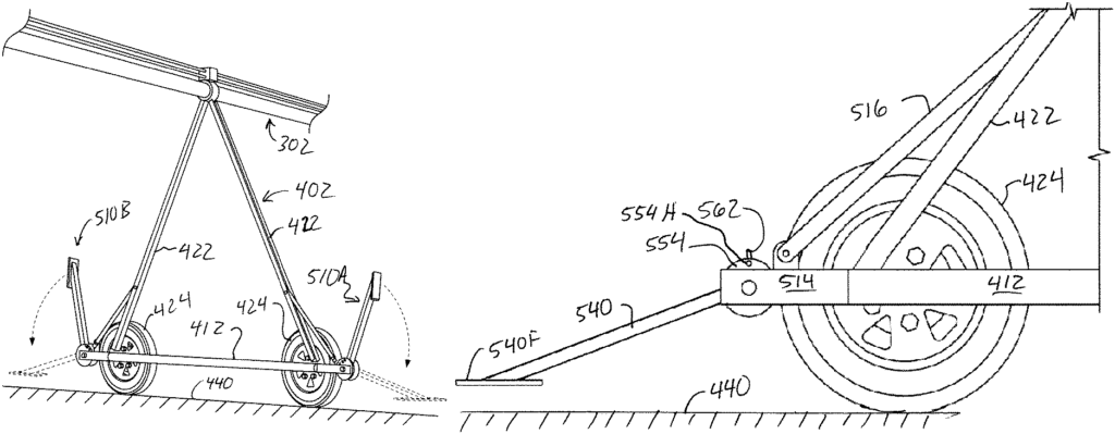 TODAY'S PATENT - APPARATUS FOR STABILIZING IRRIGATION TOWERS