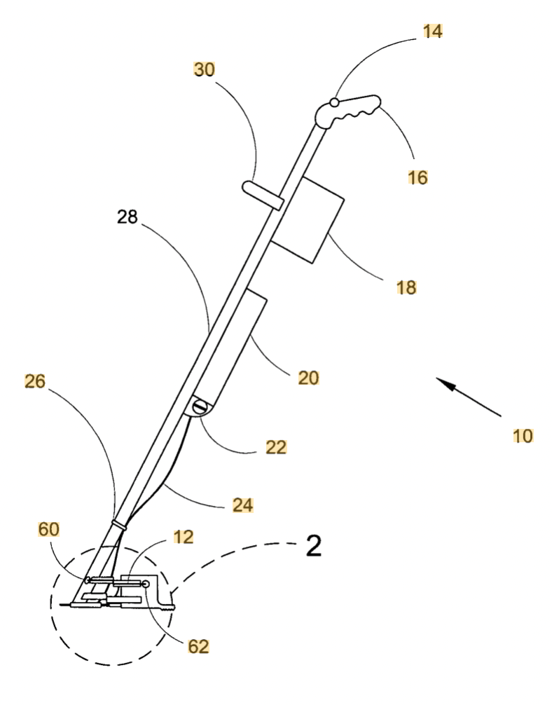 TODAY'S PATENT - WEED CUTTER AND CHEMICAL APPLICATOR