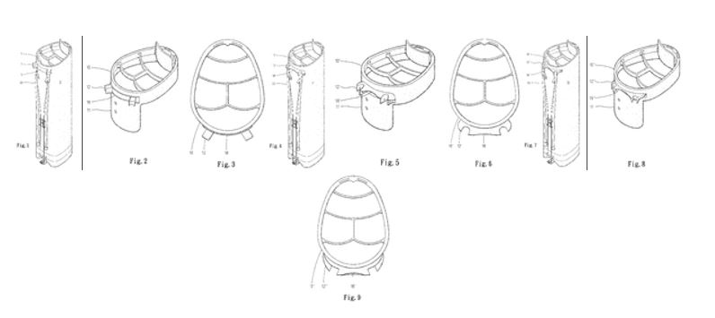 TODAY’S PATENT - HEAD FRAME FOR GOLF CLUB-BAGGING DEVICE