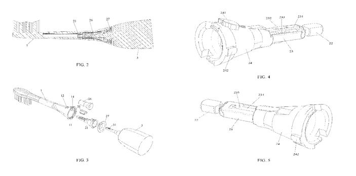 Today's Patent - Electric Toothbrush Head