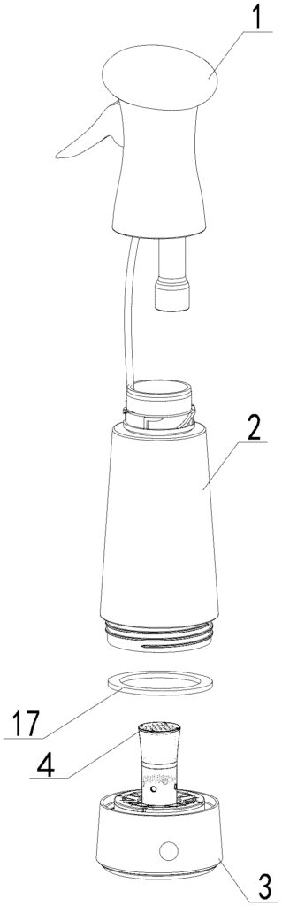 Today's Patent - Split Type Sterilization Electrolytic Silver Ion Spray Device