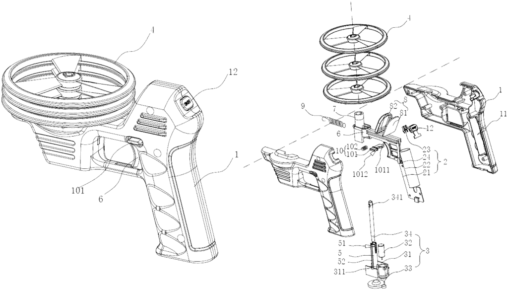Today's Patent - Continuous Electric Flying Disc Launcher